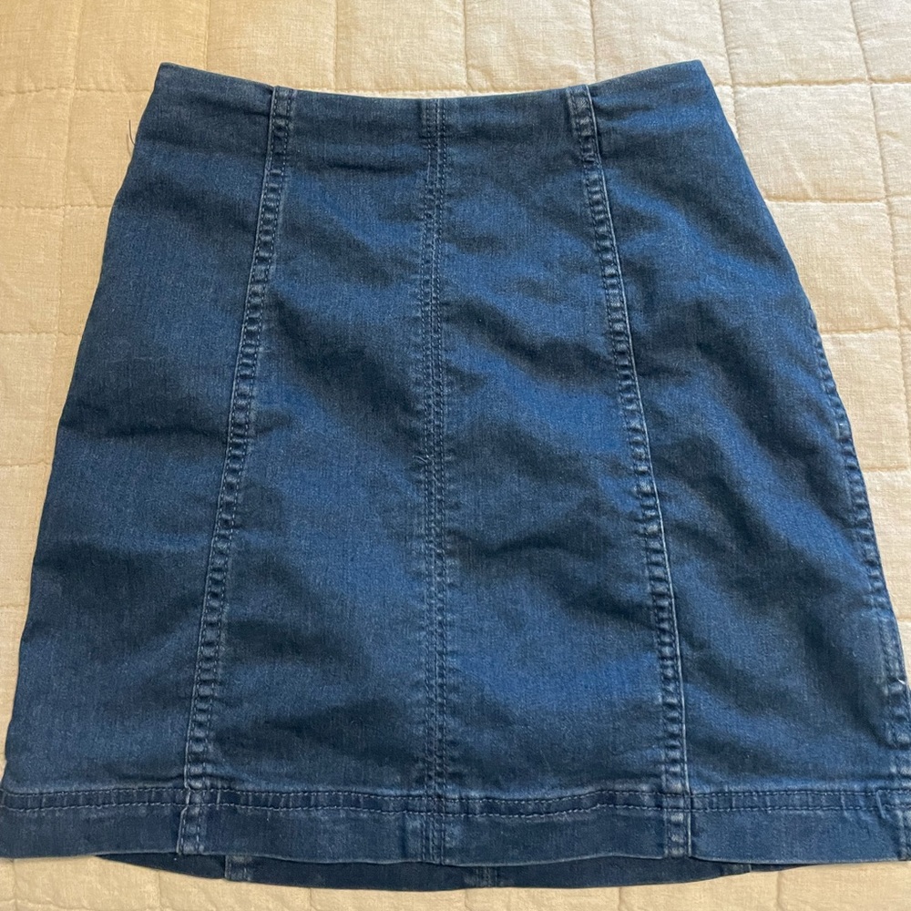 Free People Denim Skirt